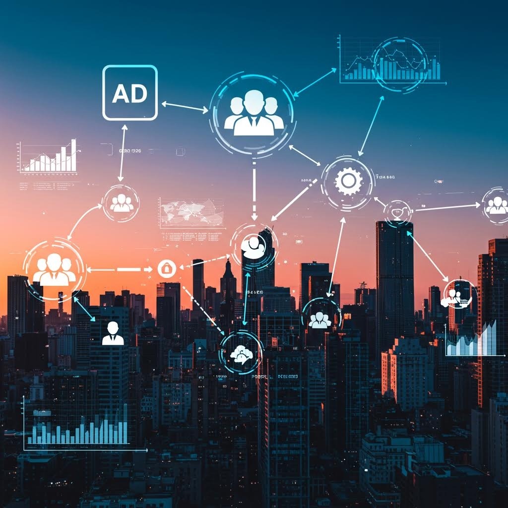 루믹스 디지털 광고 네트워크 스마트 시티 석양 연결망 시각화